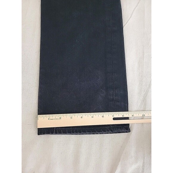 Levis 501 Jeans Mens 36 35x32 Straight Button Fly Black Distressed Cotton EUC - Picture 4 of 16